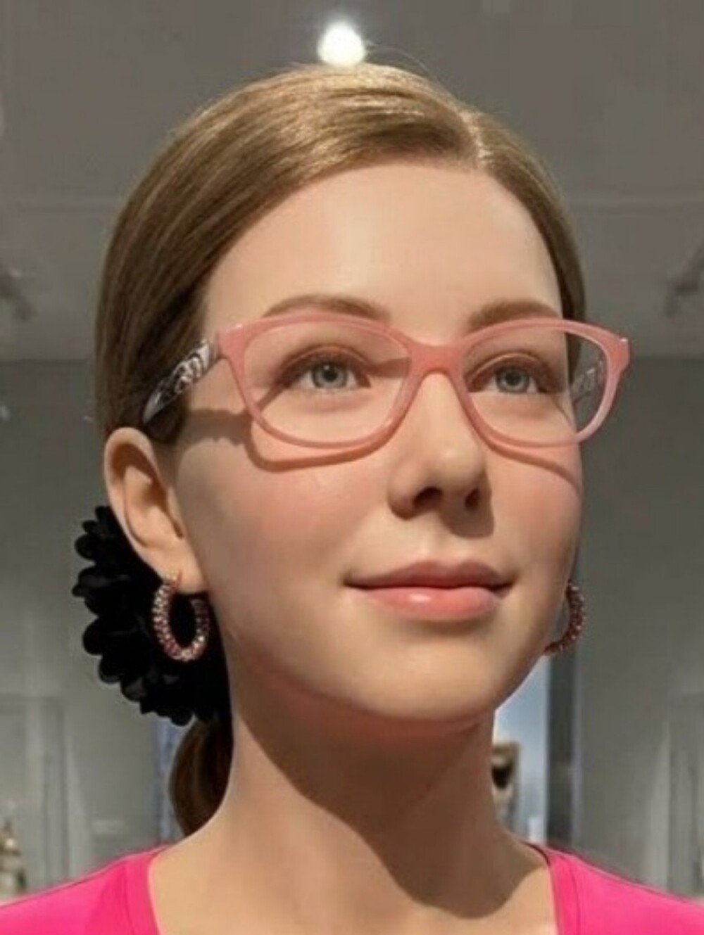 Women’s Coral Cat-Eye Glasses with Zebra-Print Temples +2.50 manification Reader - Picture 7 of 7